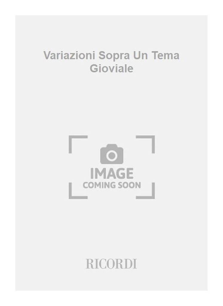 Variazioni Sopra Un Tema Gioviale